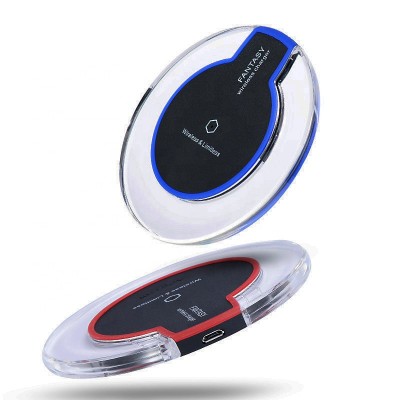 Ultra Thin Round Wireless Charger for iPhone X 8 Plus Samsung Galaxy S8 S8 Plus S7 edge Note 9 Wireless Charging Pad